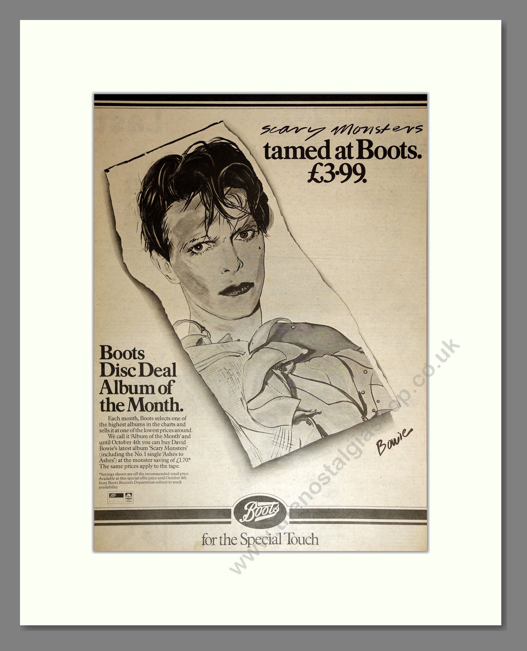 david bowie scary monsters poster David Bowie