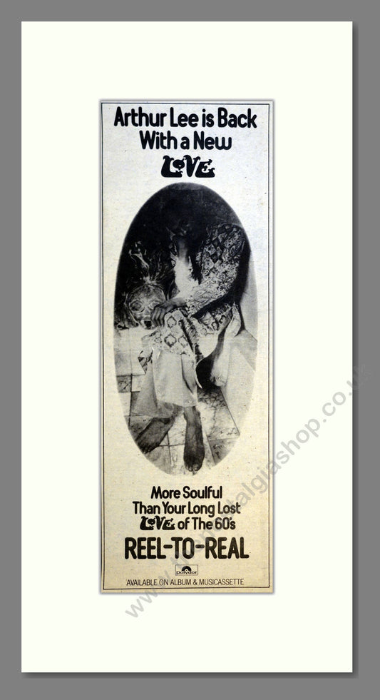 Arthur Lee (Love) - Reel to Real. Vintage Advert 1975 (ref AD200808)