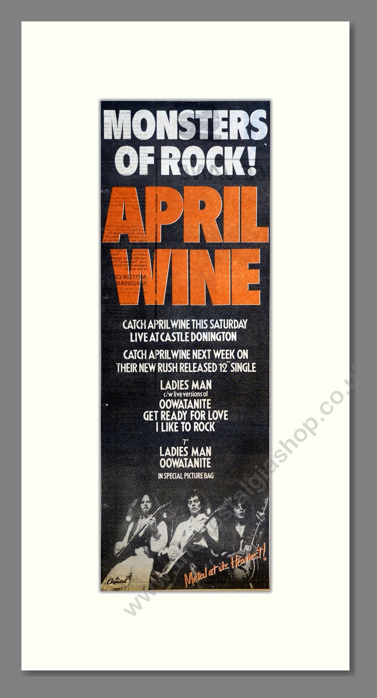 april wine monsters of rock April Wine