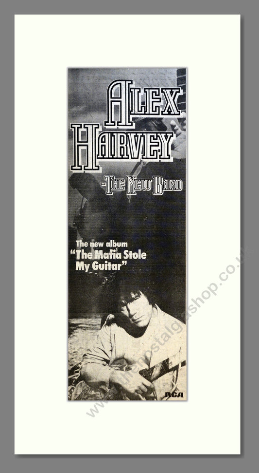 Alex Harvey Band (The Sensational) - The Mafia Stole My Guitar. Vintage Advert 1979 (ref AD200845)