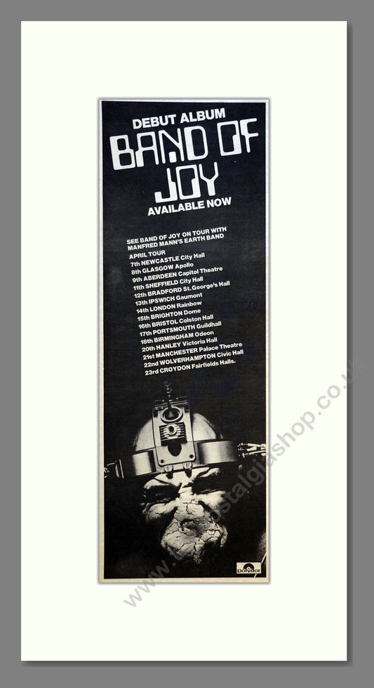 Band of Joy - UK Tour. Vintage Advert 1978 (ref AD200904)