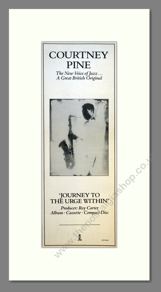 Courtney Pine - Journey To The Urge Within. Vintage Advert 1986 (ref AD200985)