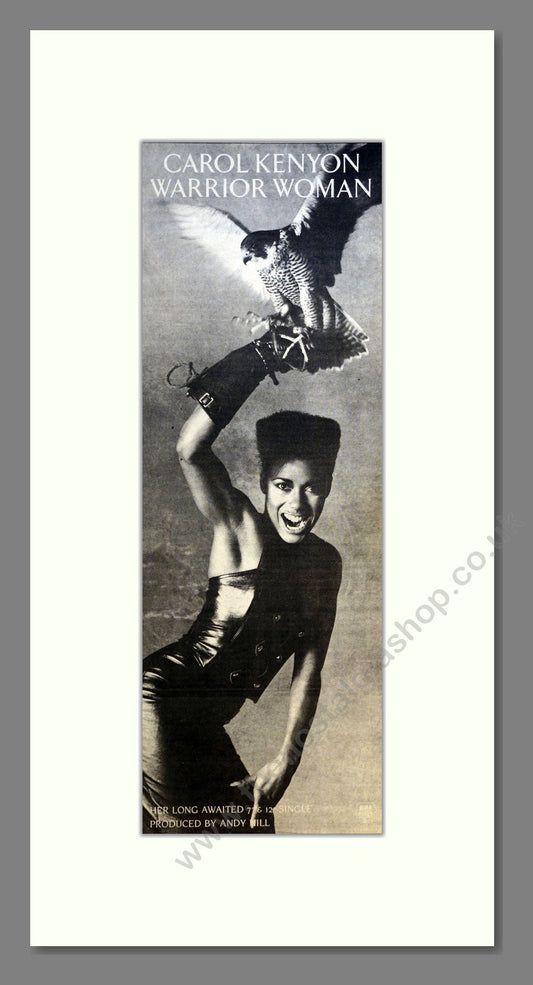 Carol Kenyon - Warrior Woman. Vintage Advert 1984 (ref AD201002)