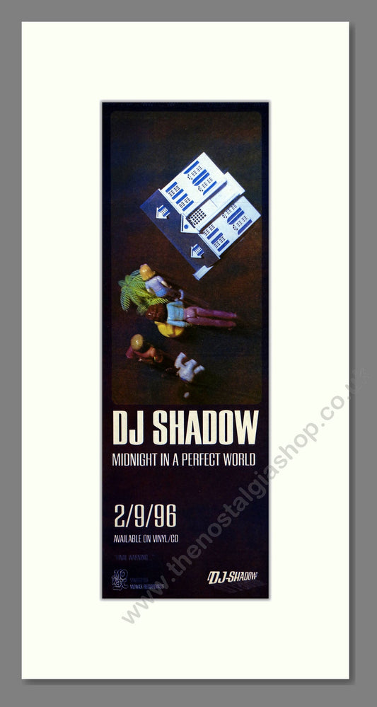 DJ Shadow - Midnight In A Perfect World. Vintage Advert 1996 (ref AD201013)