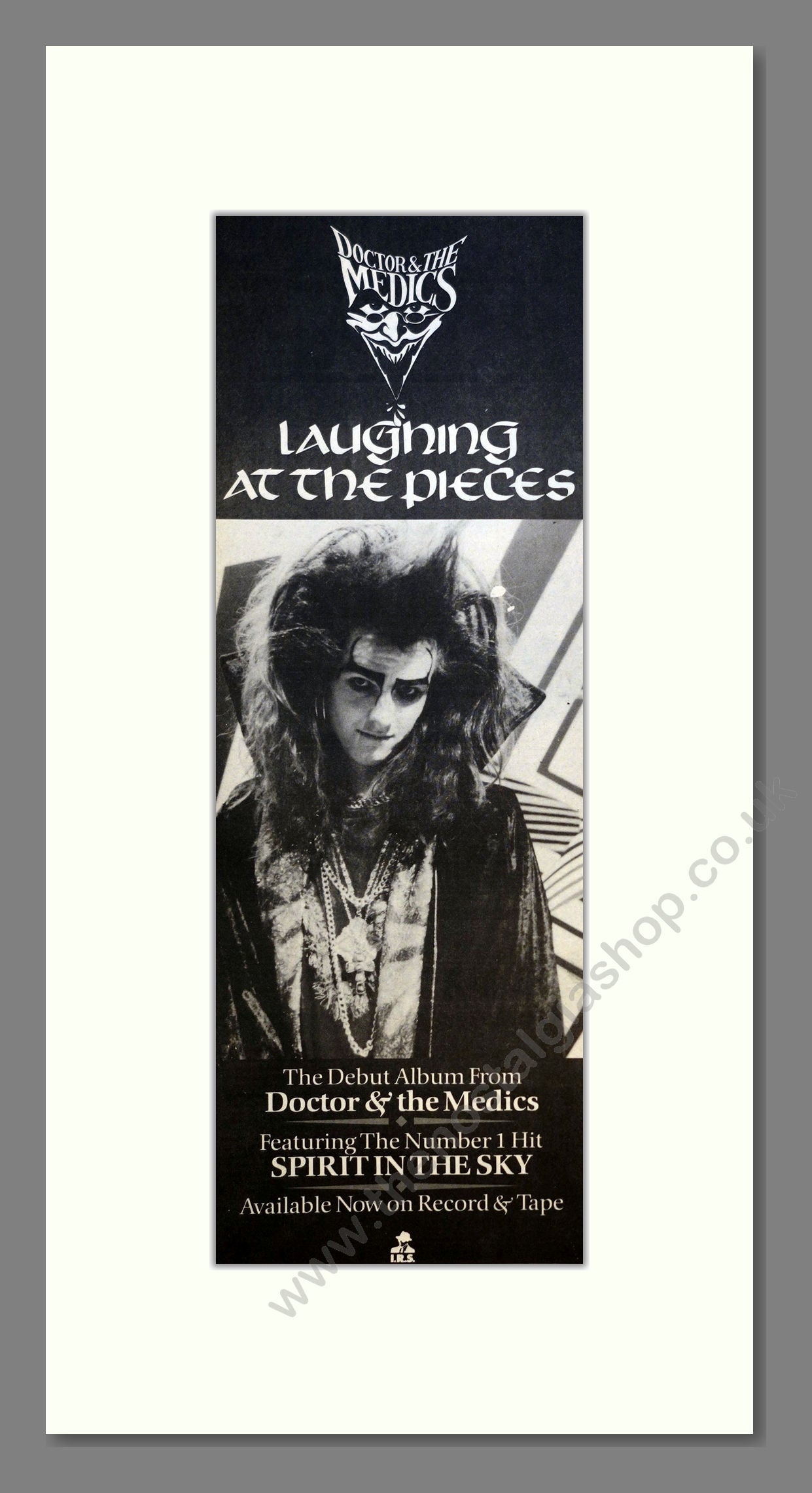 Doctor And The Medics - Laughing At The Pieces. Vintage Advert 1986 (ref AD201053)