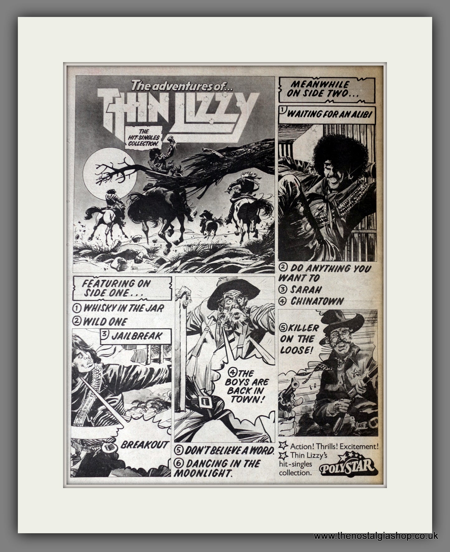 The Adventures Of Thin Lizzy. Original Advert 1981 (ref AD14197)