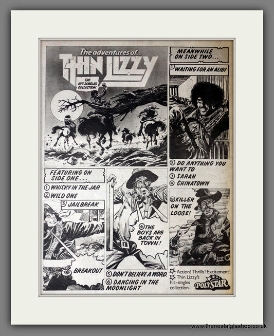 The Adventures Of Thin Lizzy. Original Advert 1973 (ref AD14197)