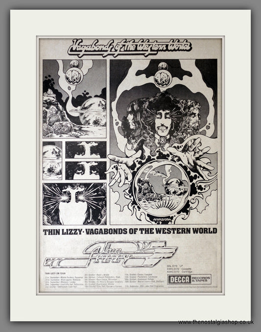 Thin Lizzy Vagabonds Of The Western World. Original Advert 1973 (ref AD14201)