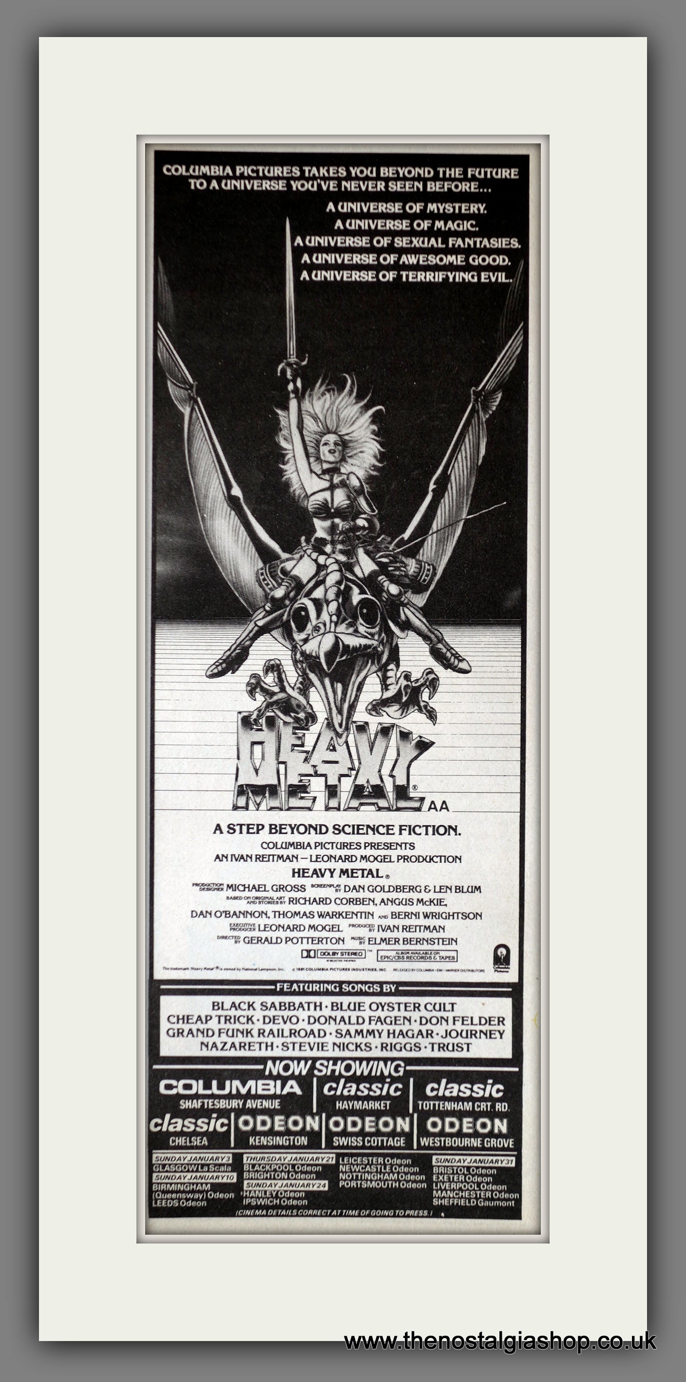 Heavy Metal. Vintage Advert 1981 (ref AD200306)