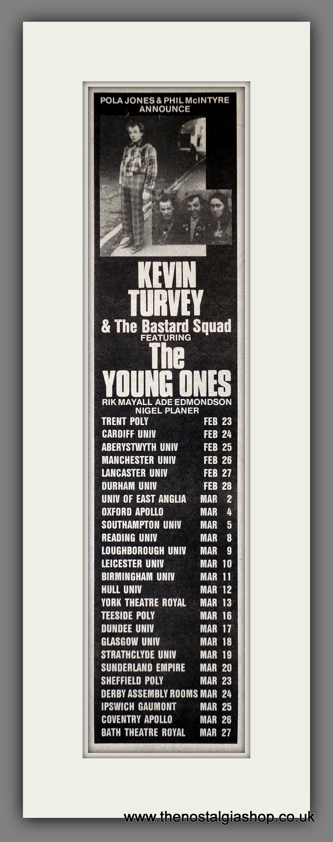 Kevin Turvey. Rik Mayall. The Young Ones. Vintage Advert 1983 (ref AD200314)