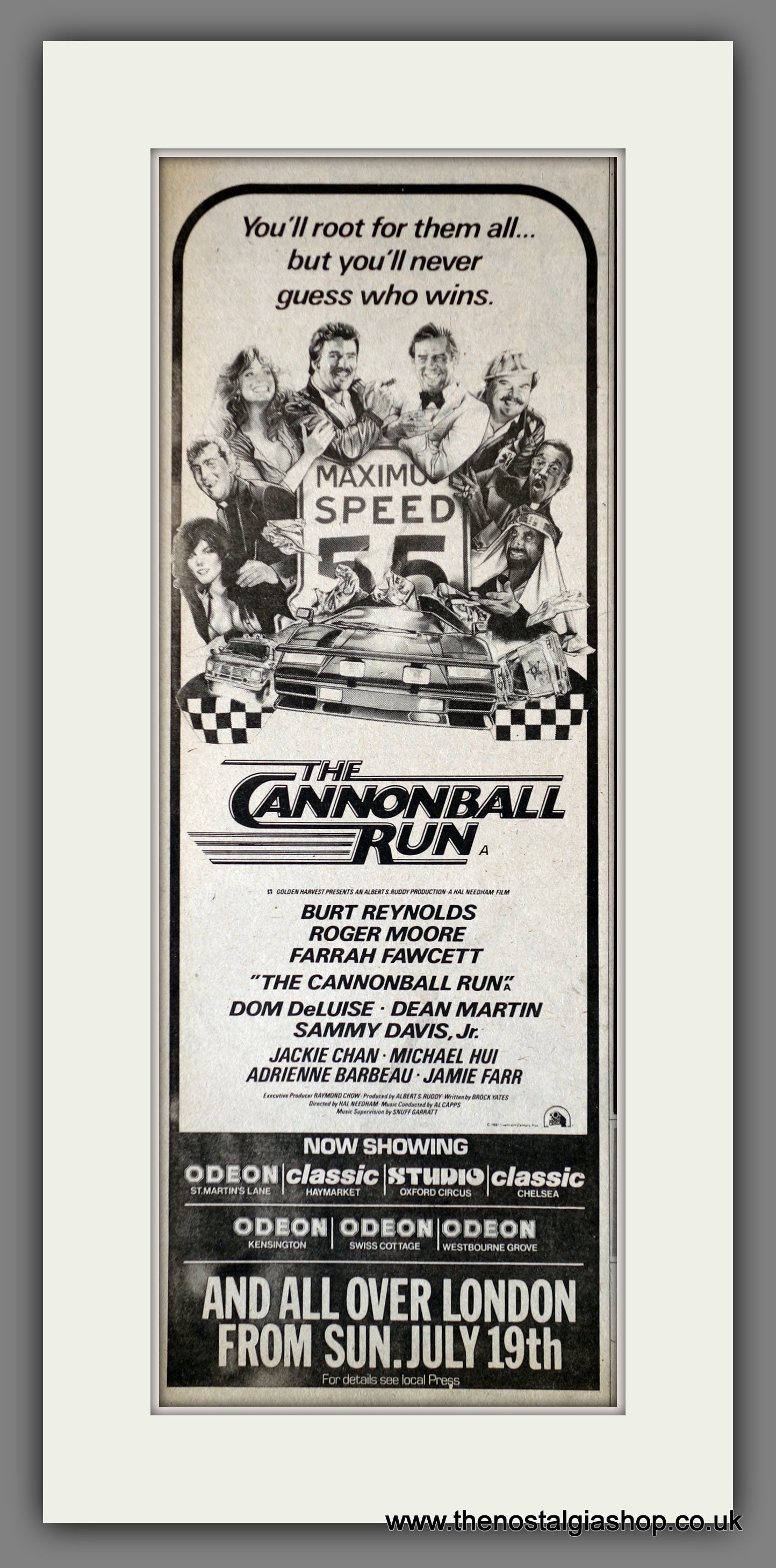 Cannonball Run (The). Vintage Advert 1981 (ref AD200320)