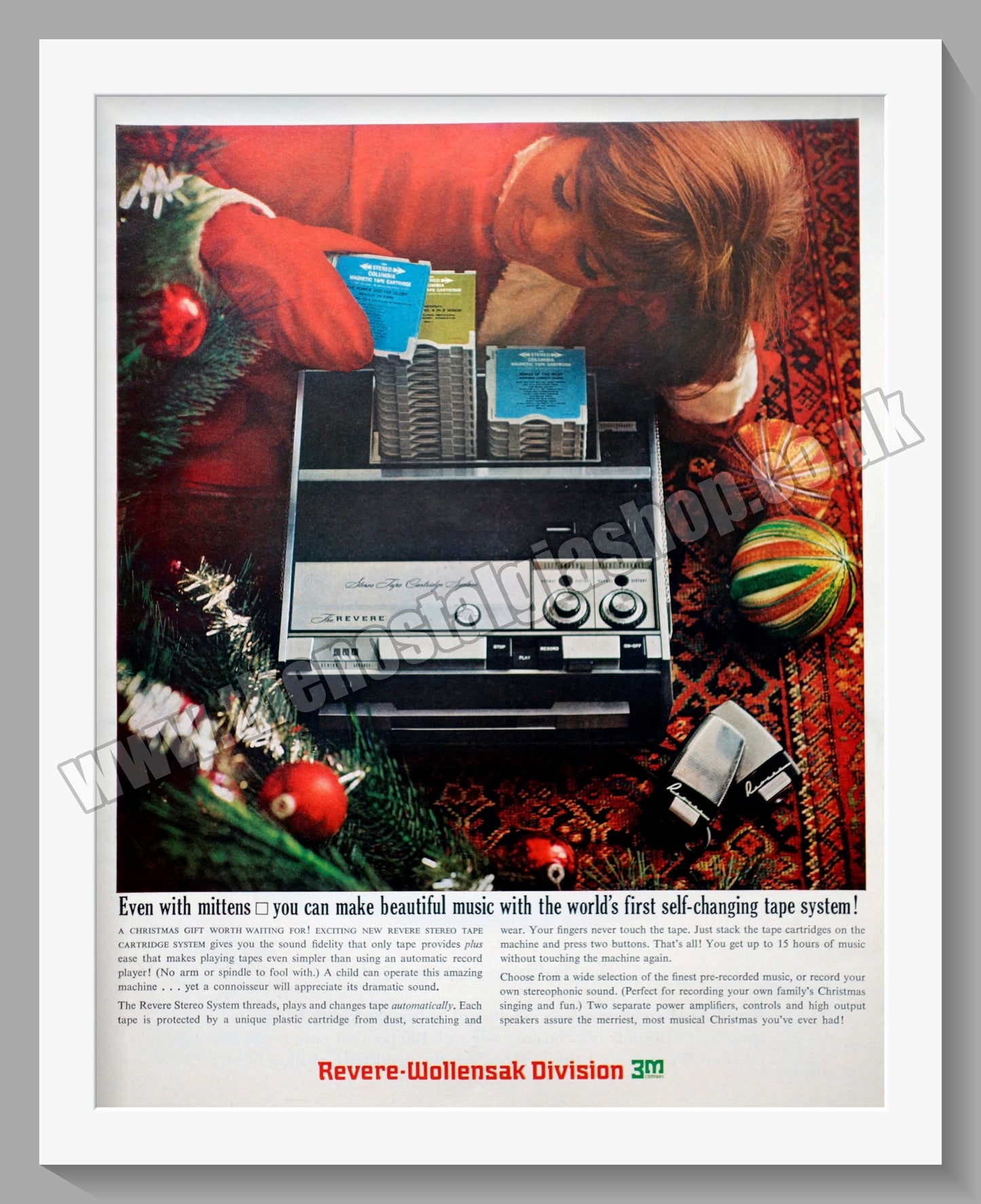 Revere Stereo System. Original Advert 1963 (ref AD300492)