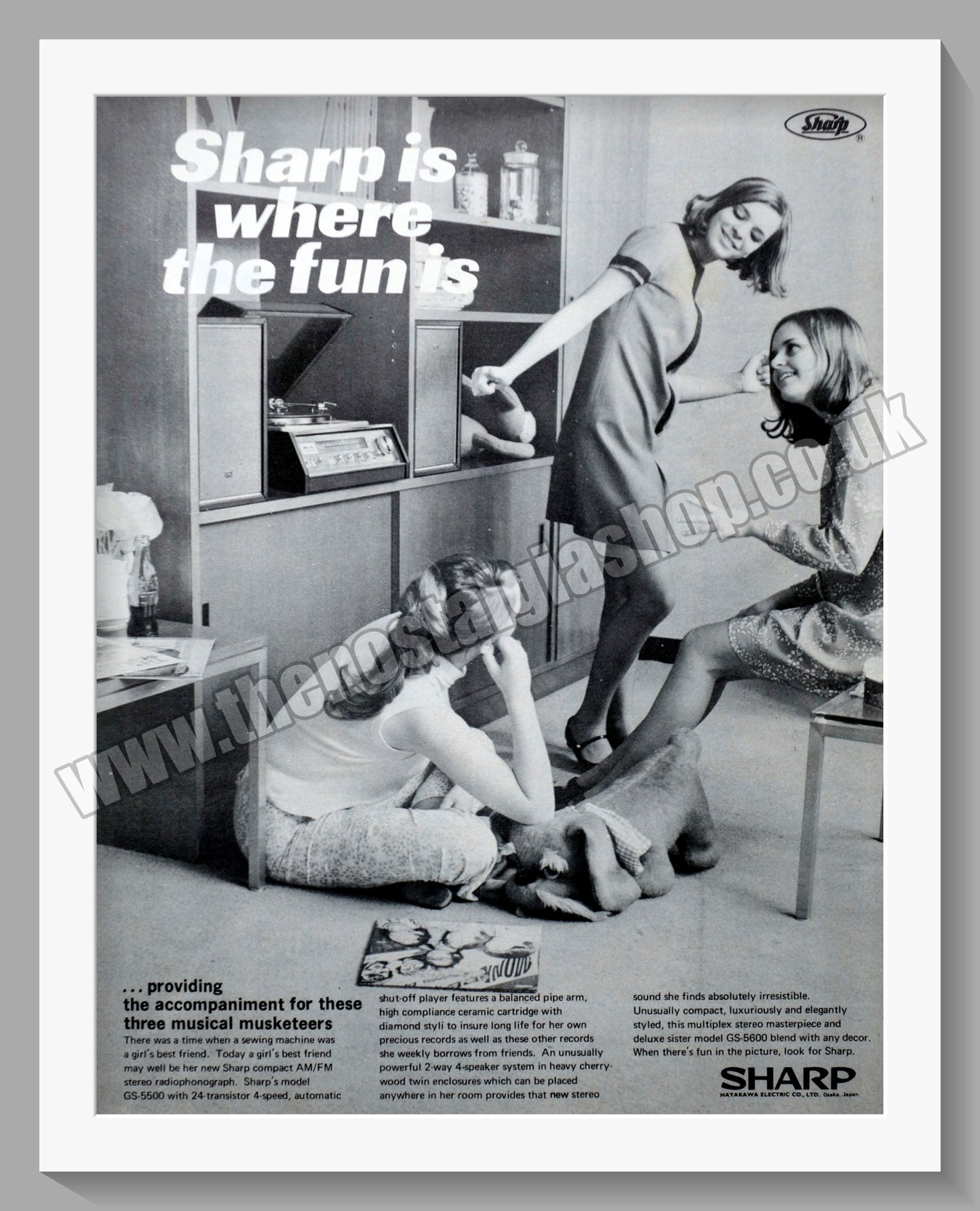 Sharp Radio Phonograph. Original Advert 1964 (ref AD300501)