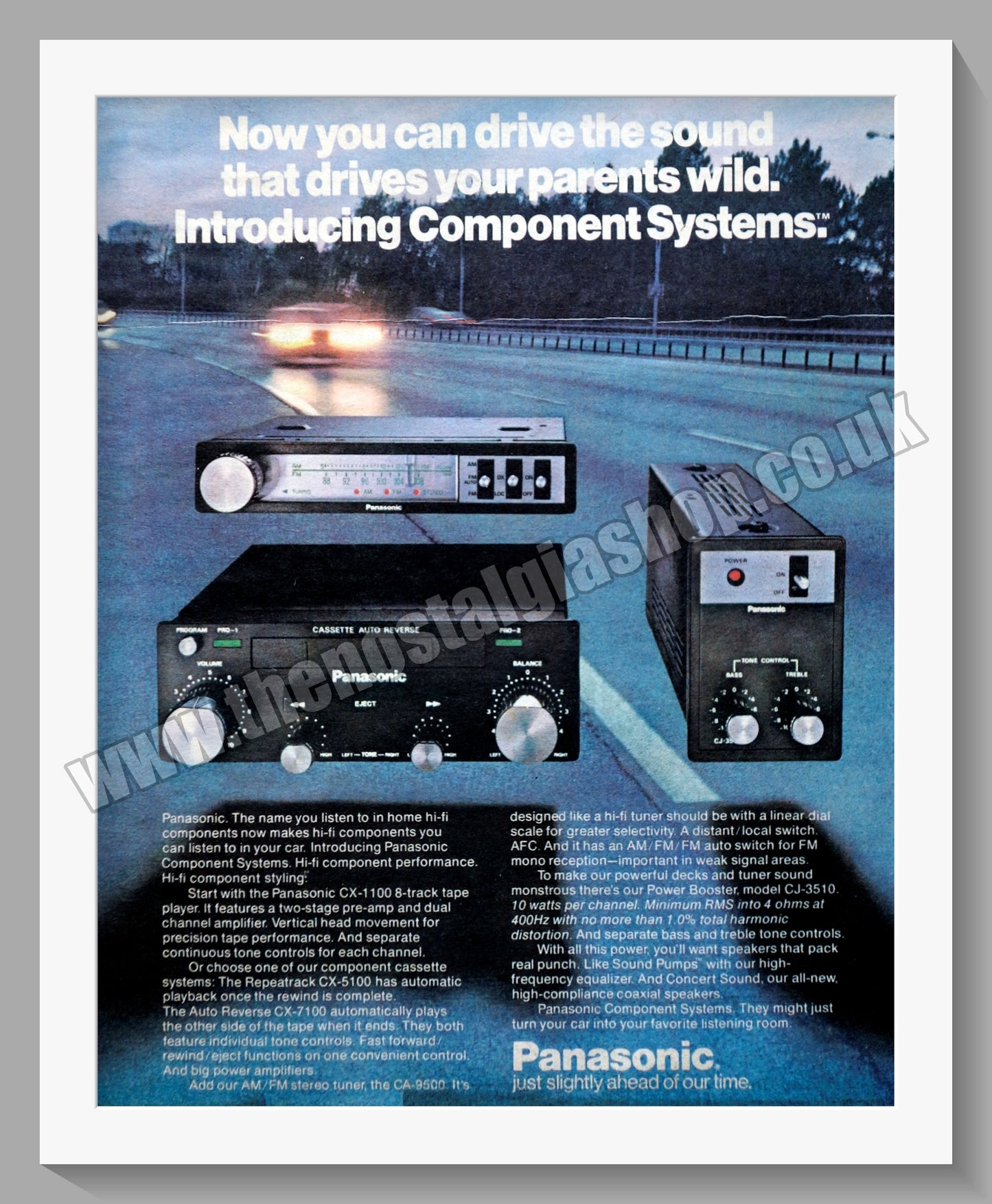 Cassette Radio Tuner Panasonic. Original Advert 1977 (ref AD300508)