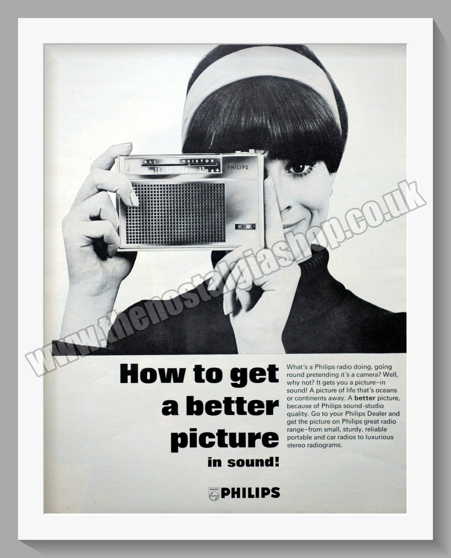 Philips Portable Transistor. Original Advert 1967 (ref AD300513)