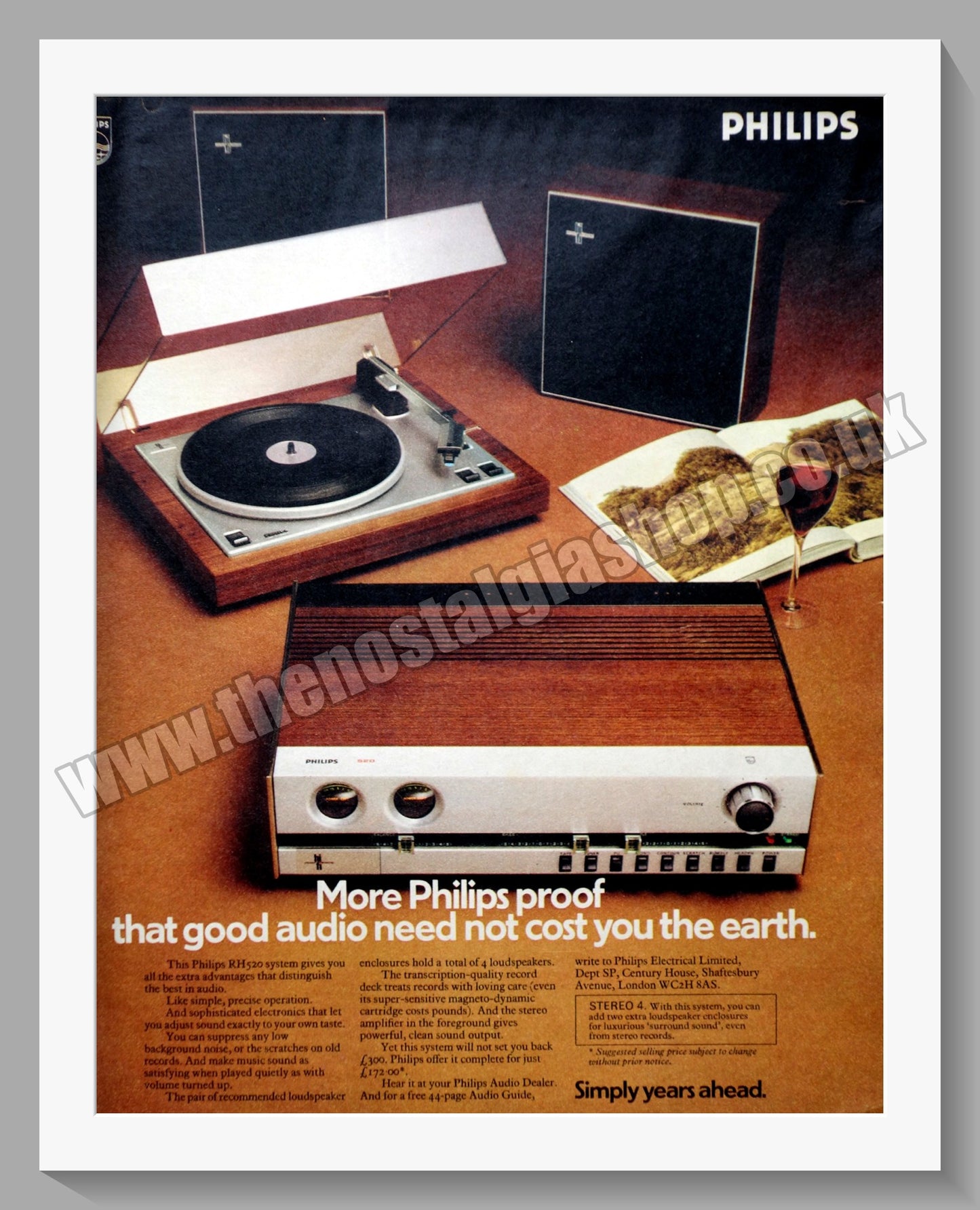Philips RH 520 System. Original Advert 1977 (ref AD300516)