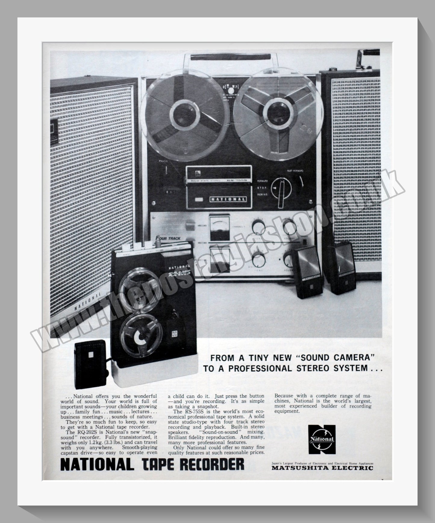 National Tape Recorder. Original Advert 1965 (ref AD300526)