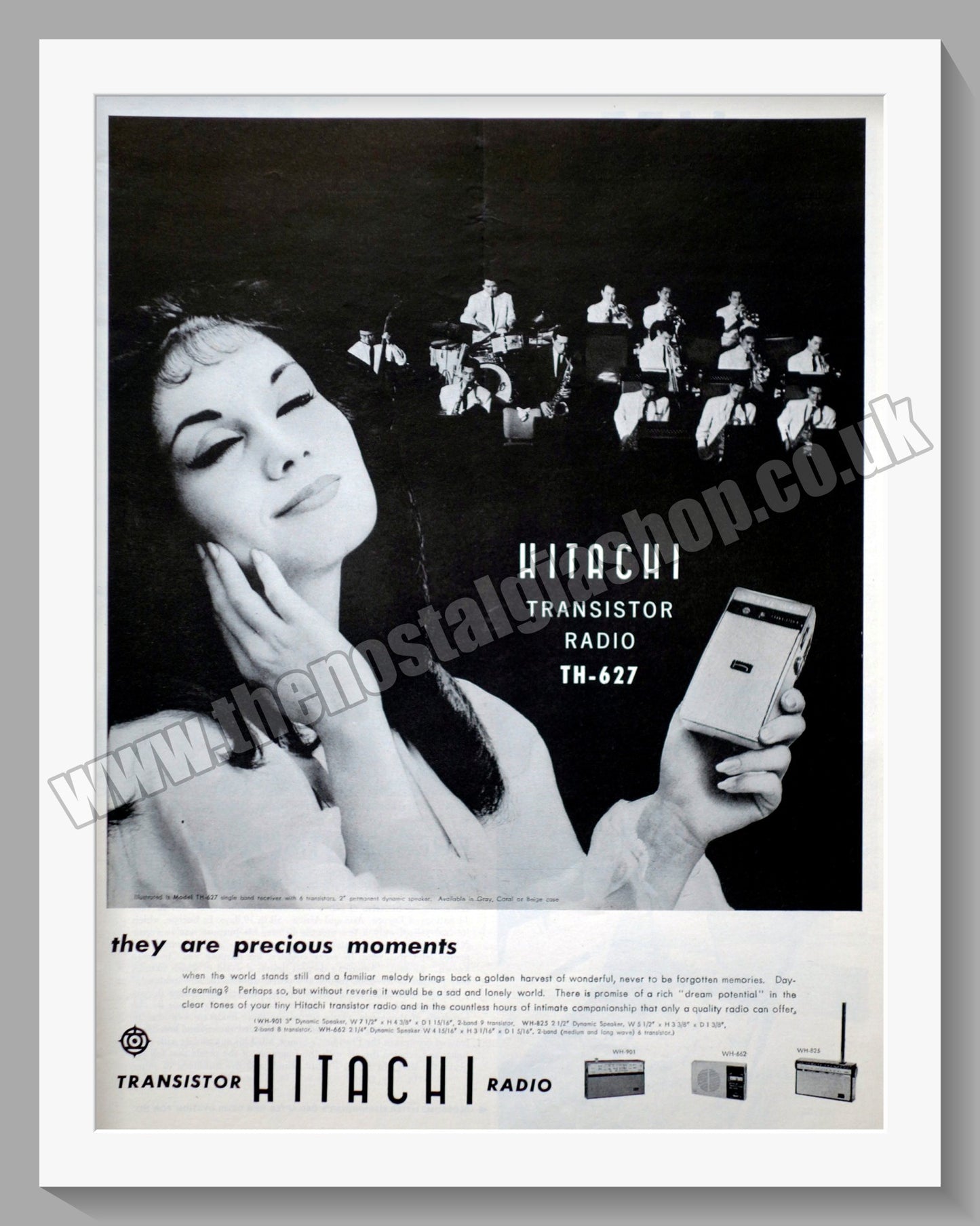 Hitachi Transistor Radio TH-627. Original Advert 1960 (ref AD300539)