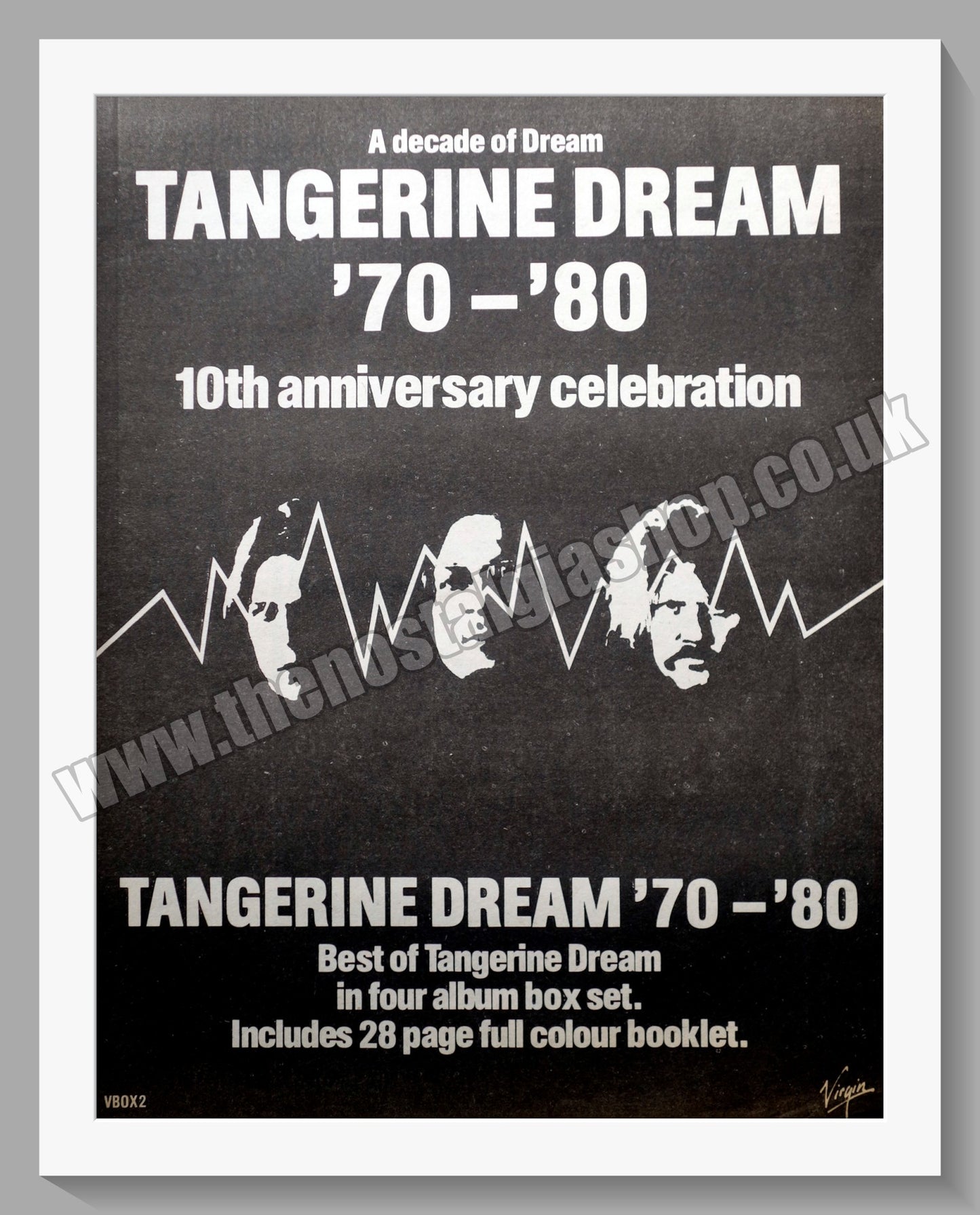 Tangerine Dream. 10th Anniversary Celebration. Original Advert 1980 (ref AD14459)