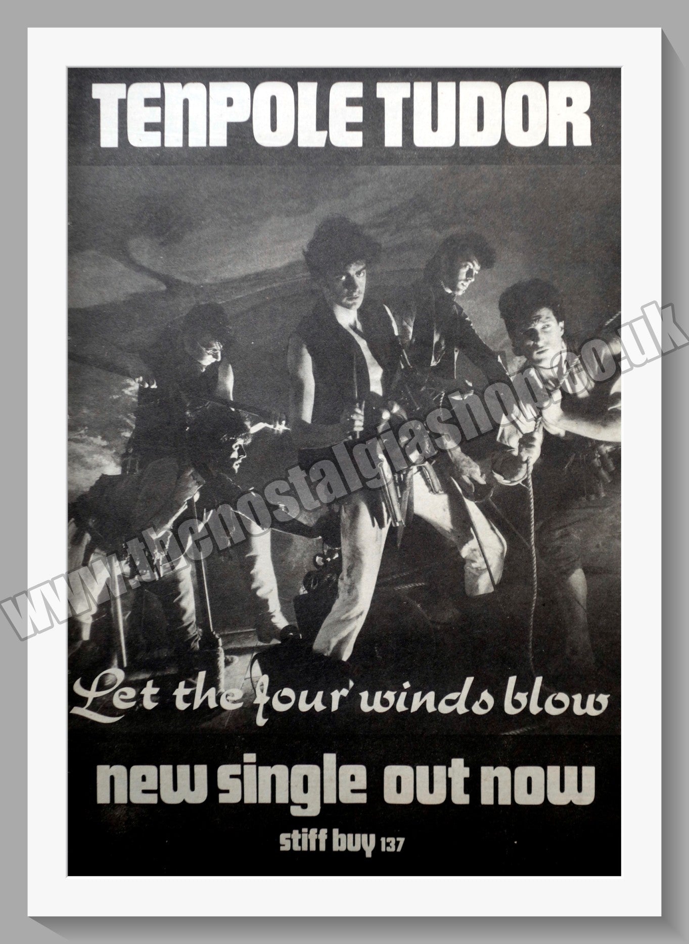 Tenpole Tudor. Let The Four Winds Blow. Original Advert 1982 (ref AD14484)