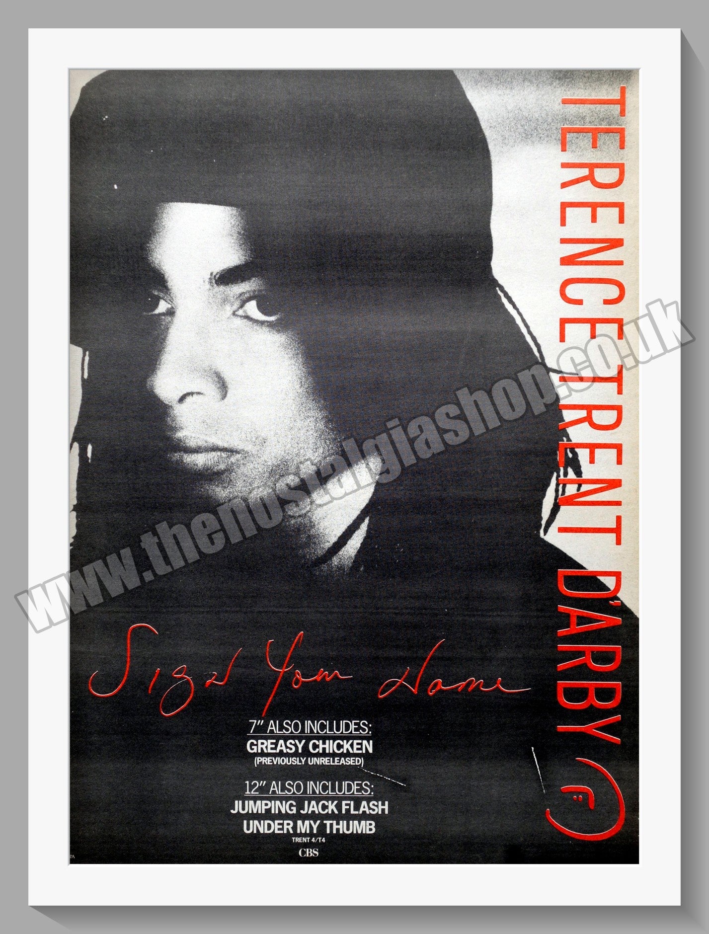 Terence Trent D'arby. Sign Your Name. Original Advert 1988 (ref AD14514)