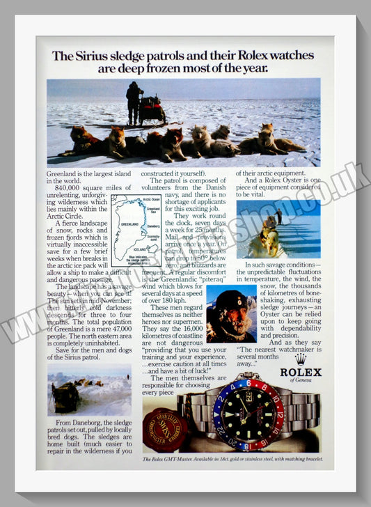 Rolex GMT Master. Original Advert 1987 (ref AD56721)