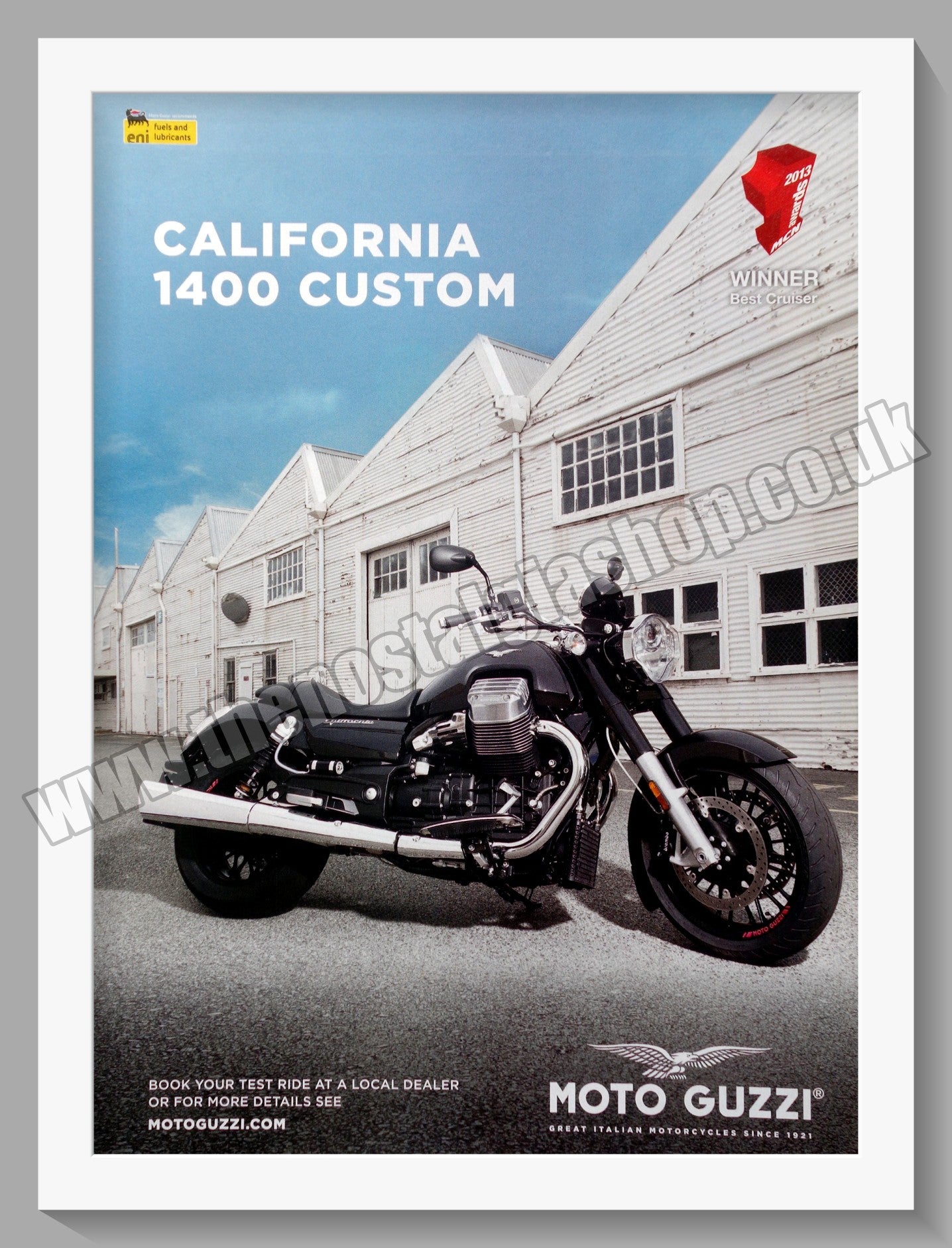 Moto Guzzi California 1400 Custom Motorcycle. Original Advert 2014 (ref AD56679)