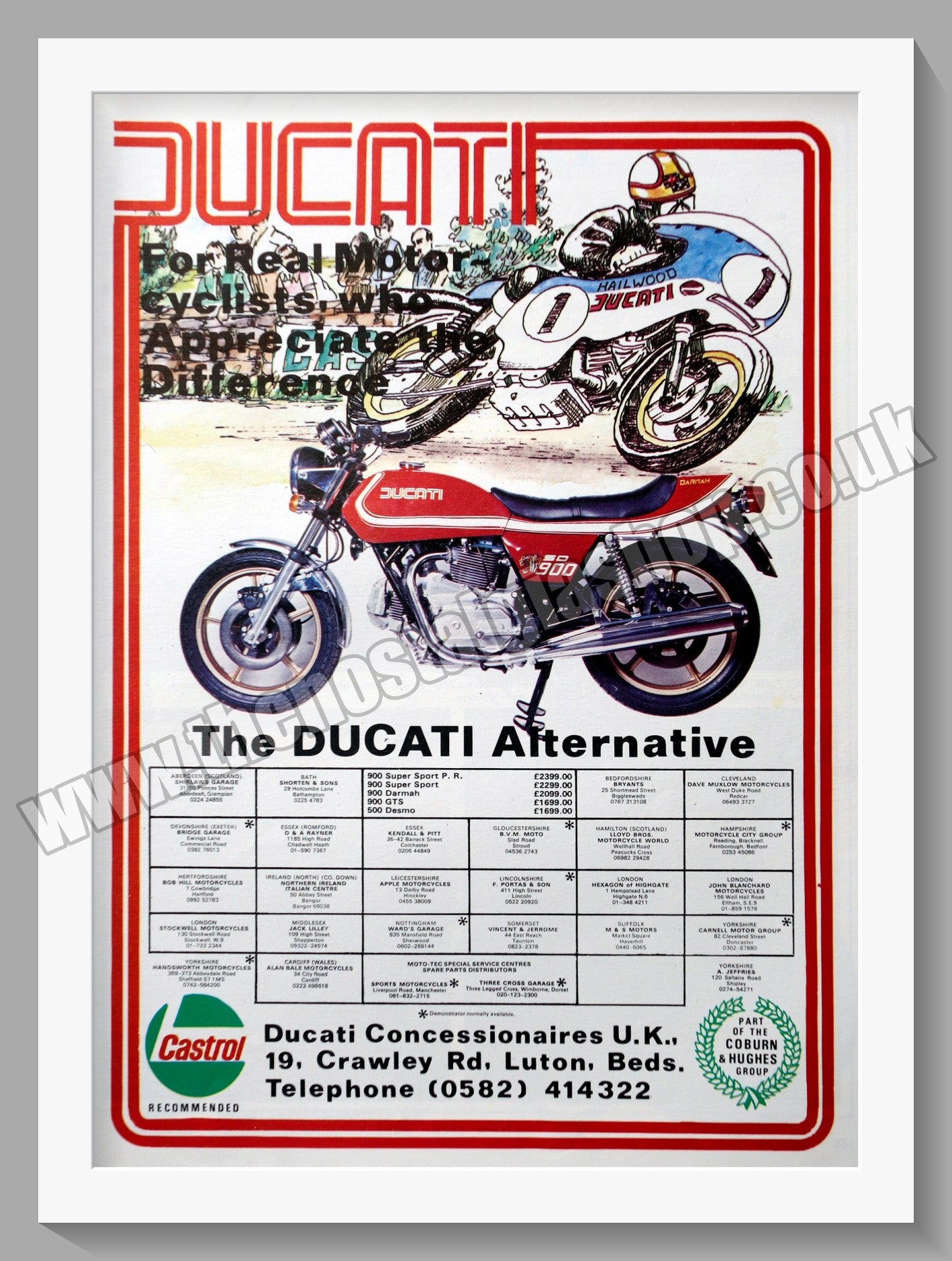 Ducati 900 Darmah Motorcycle. Original Advert 1978 (ref AD56791)
