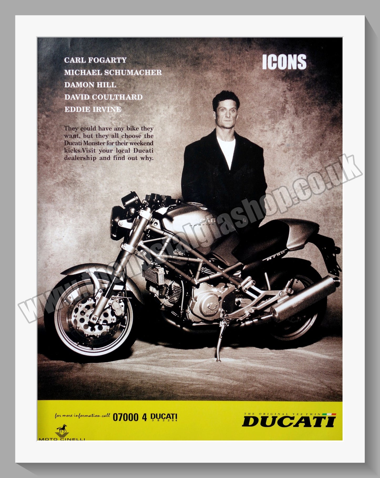 Ducati Monster Motorcycle. Original Advert 1997 (ref AD56797)