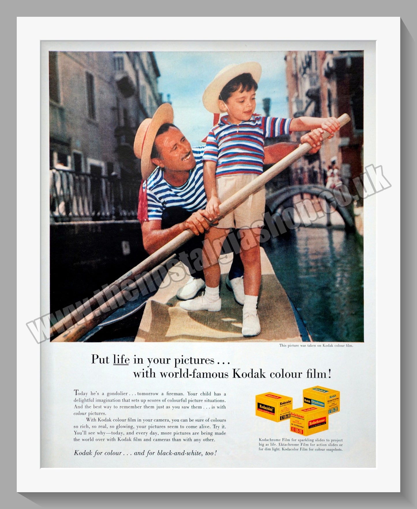 Kodak Film. Original Advert 1960 (ref AD300642)