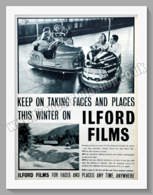 Ilford Films. Original Advert 1956 (ref AD300681)