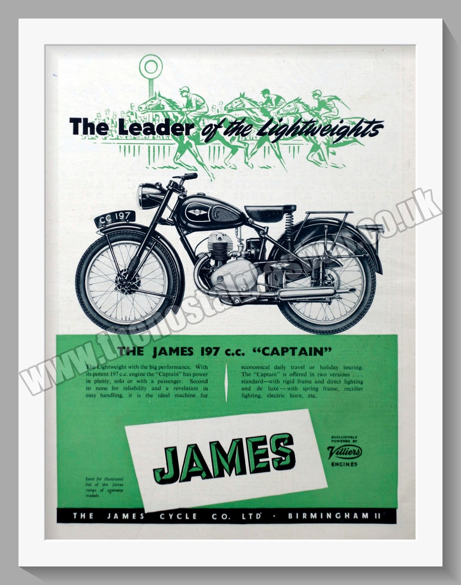 James Captain 200 Original Advert 1952 (ref AD56954