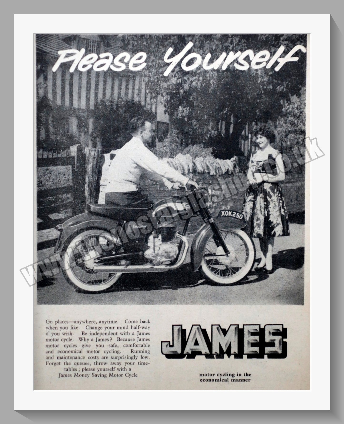 James Motorcycles. Please Yourself. Original Advert 1959 (ref AD56977)