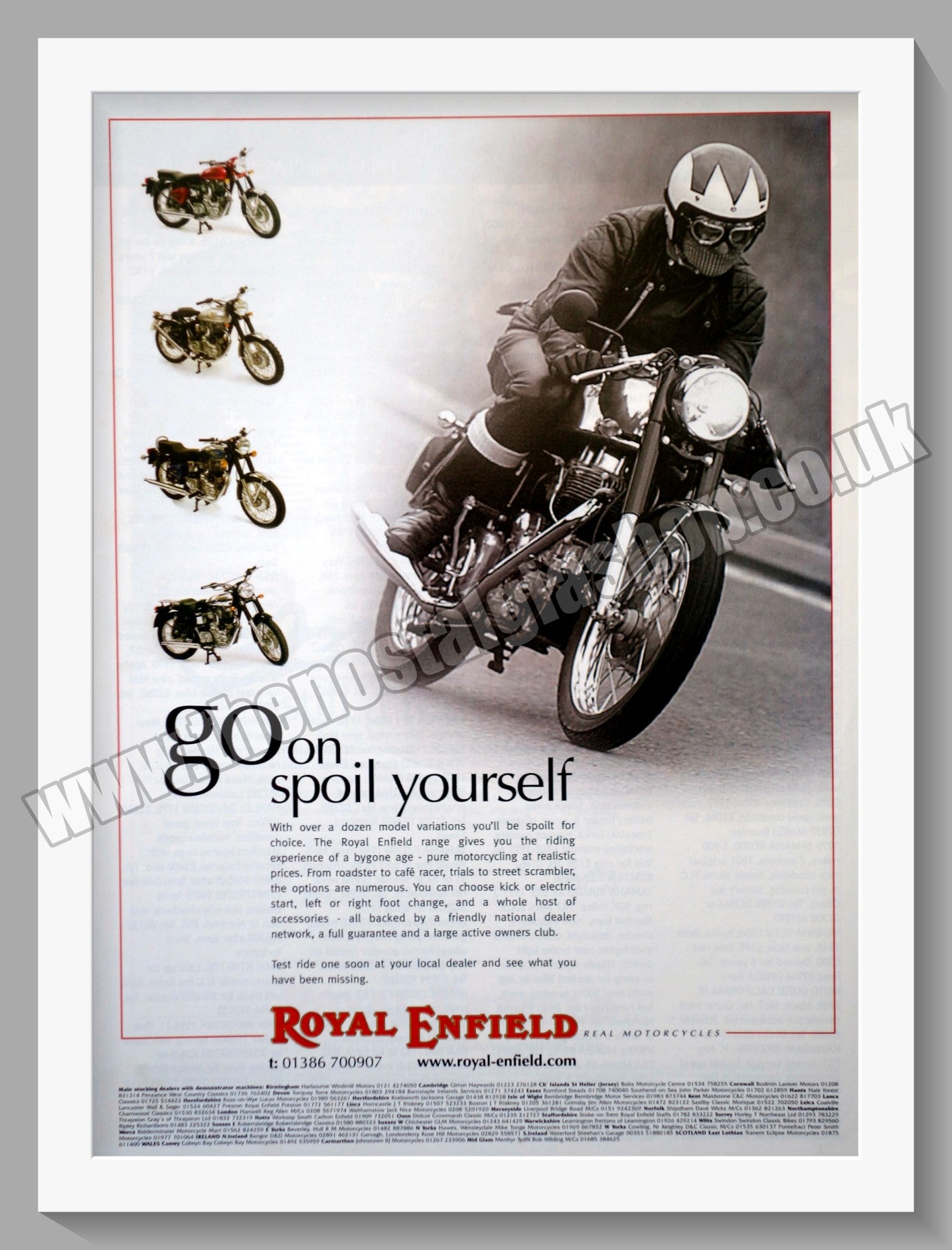 Royal Enfield Motorcycle Range. Original Advert 2004 (ref AD57390)