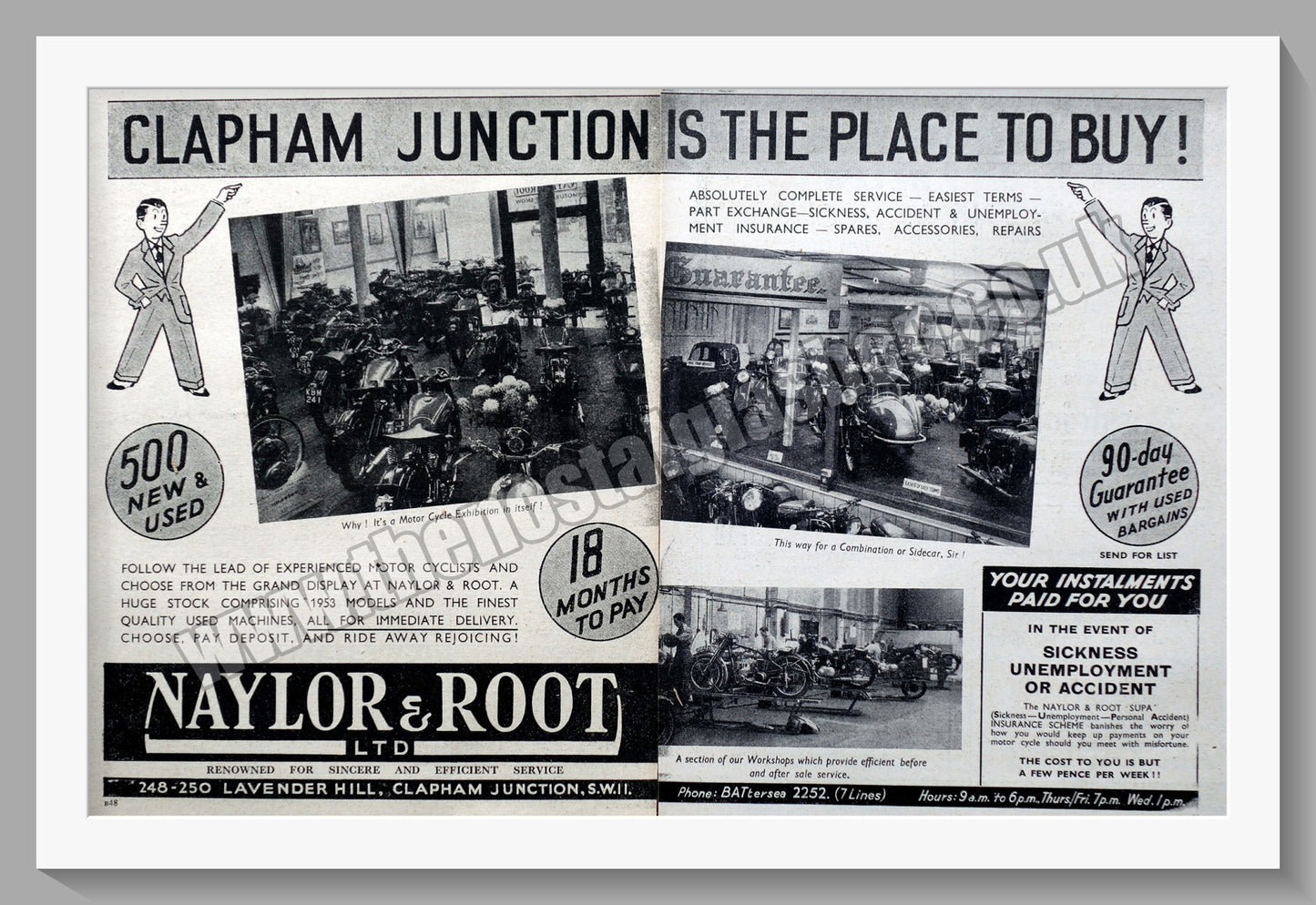 Naylor & Root Ltd Motorcycle Dealer. Original Advert 1952 (ref AD57532)