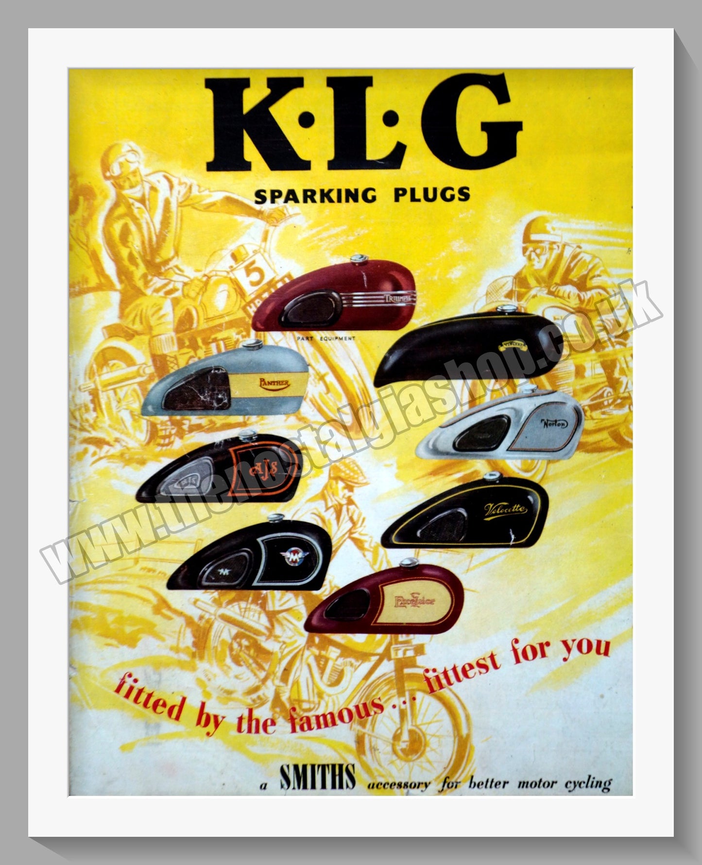 K.L.G Sparking Plugs. Original Advert 1953 (ref AD57697)