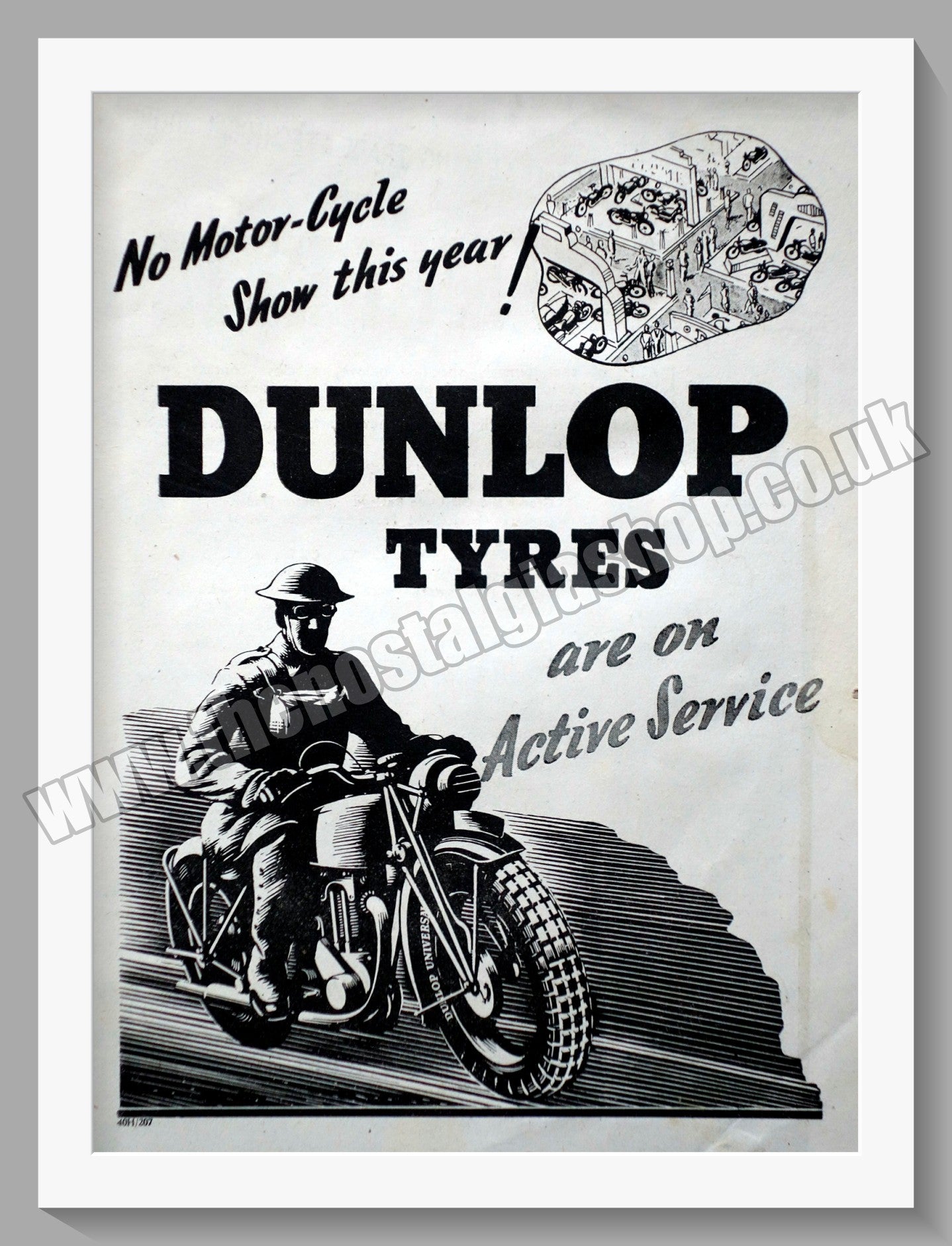 Dunlop Motorcycle Tyres. Original Advert 1940 (ref AD57718)