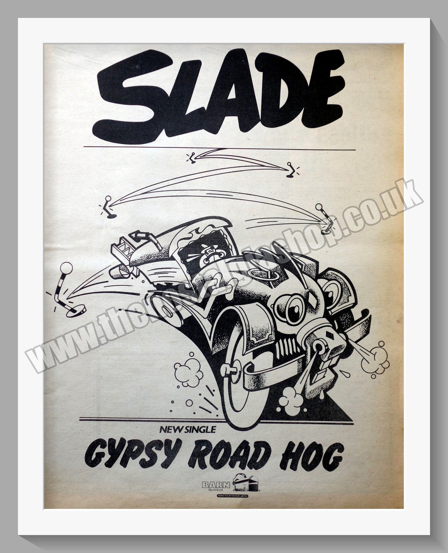 Slade Gipsy Road Hog. Vintage Advert 1977 (ref AD14637)