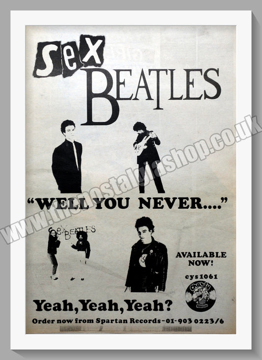 Sex Pistols Sex Beatles. Original Vintage Advert 1979 (ref AD14709)