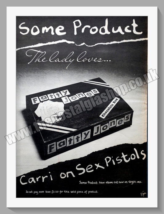 Sex Pistols Fatty Jones. Original Vintage Advert 1979 (ref AD14710)