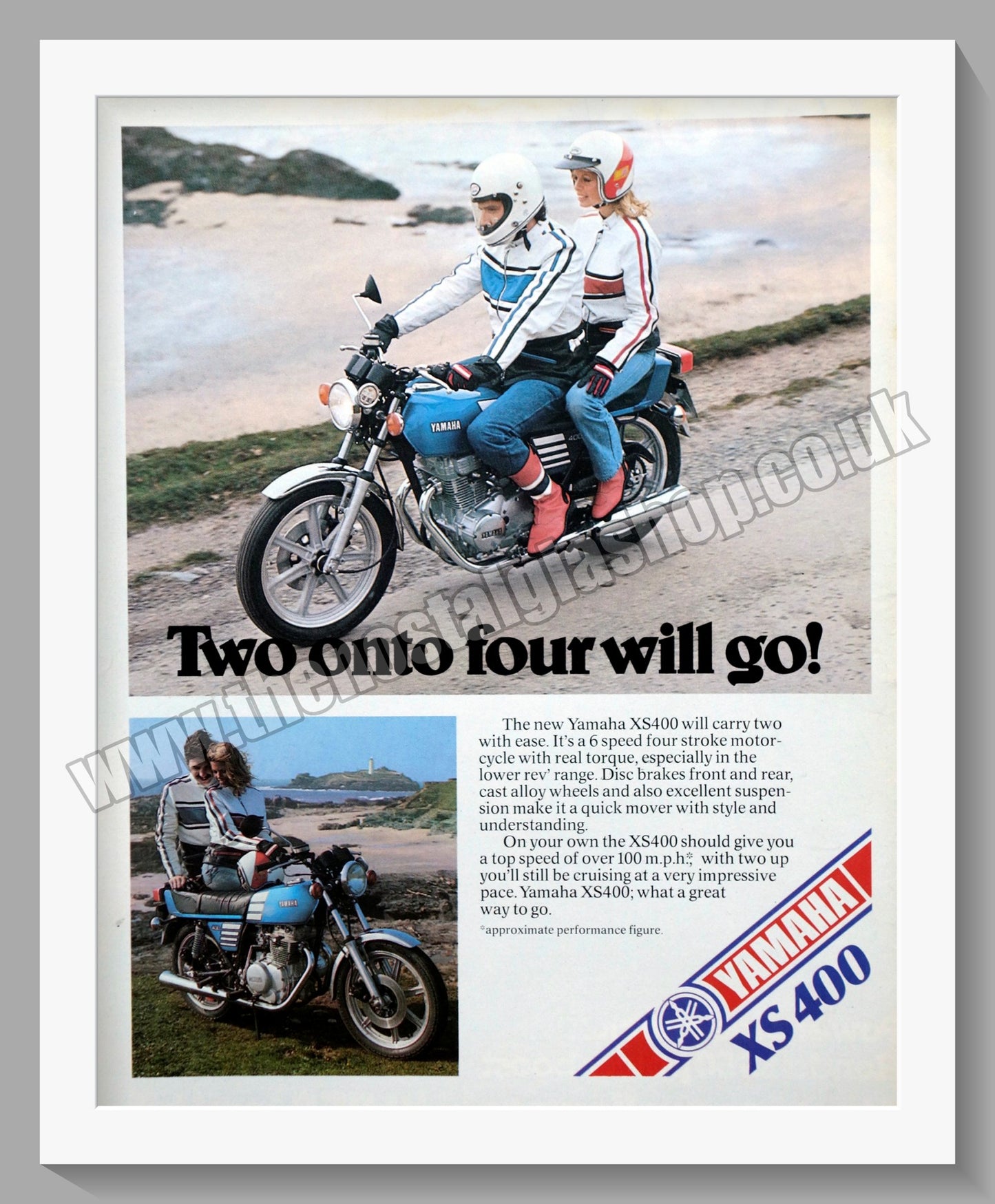 Yamaha XS400 Motorcycle. Original Advert 1977 (ref AD57811)