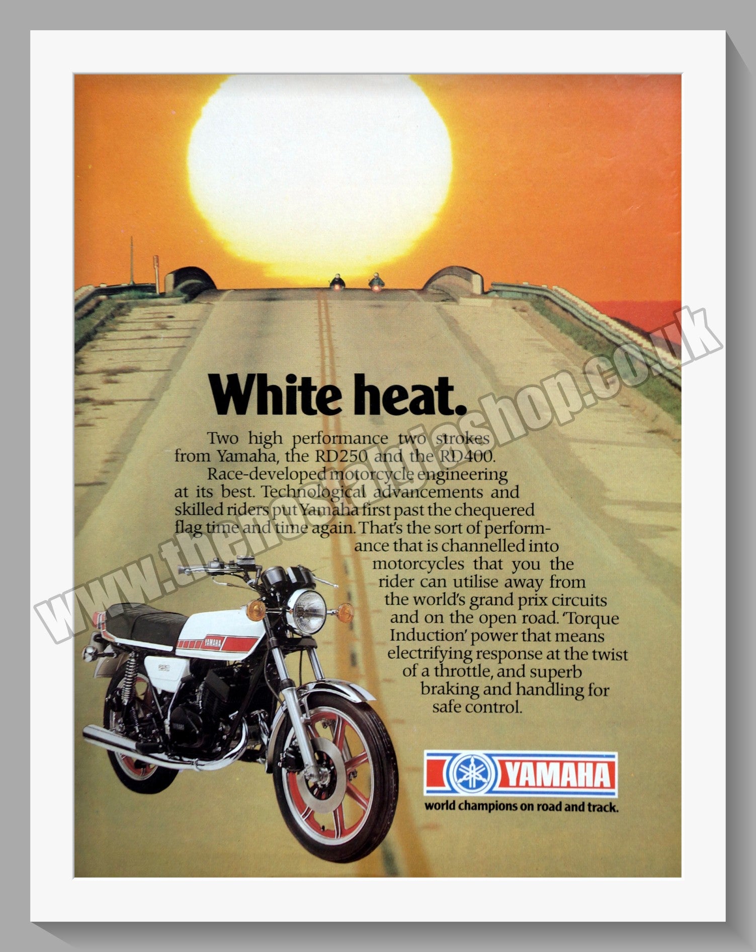 Yamaha RD250 & RD400 Motorcycles. Original Advert 1979 (ref 