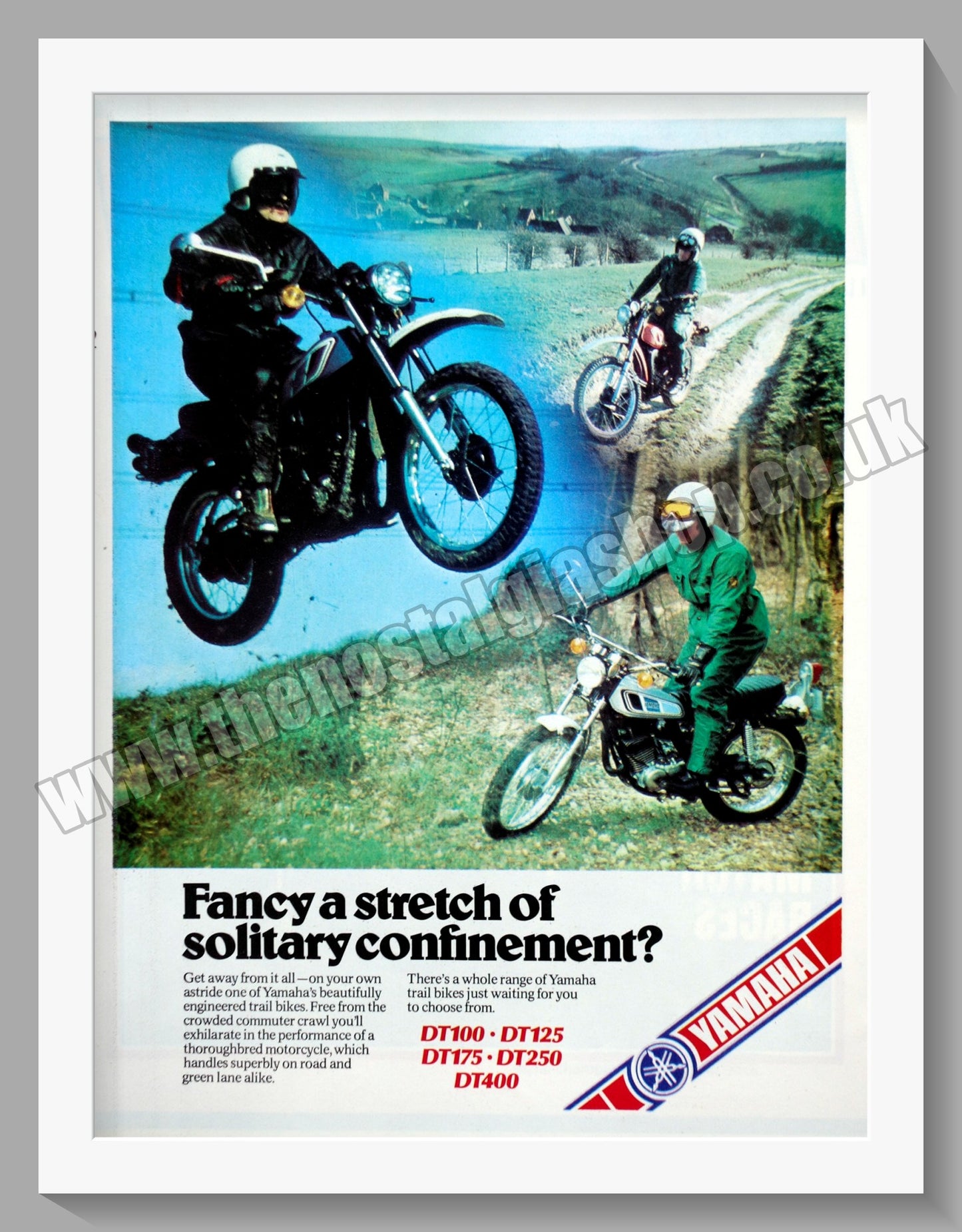 Yamaha Trail Motorcycles. Original Advert 1977 (ref AD57851)