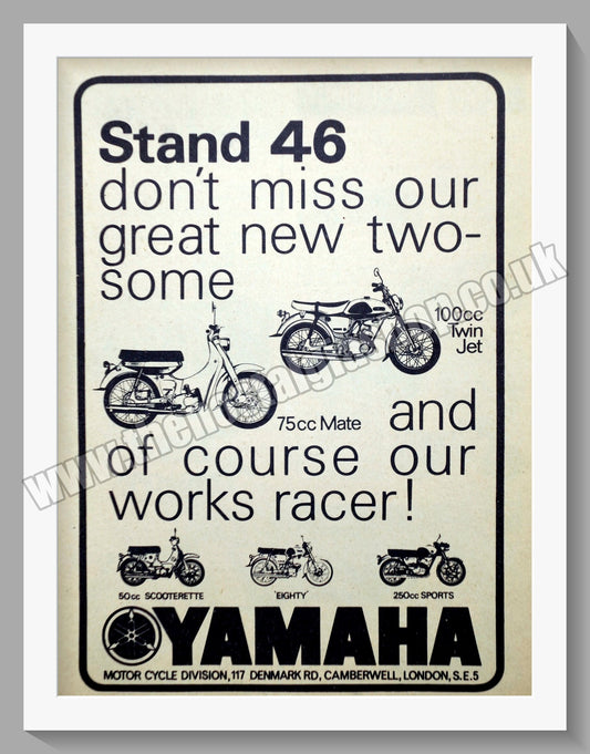 Yamaha Motorcycles. Original Advert 1966 (ref AD57877)