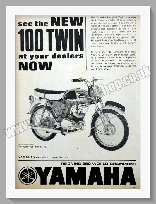 Yamaha Motorcycles. Original Advert 1966 (ref AD57952)