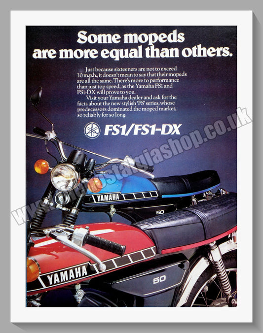 Yamaha Motorcycles. Original Advert 1978 (ref AD57963)