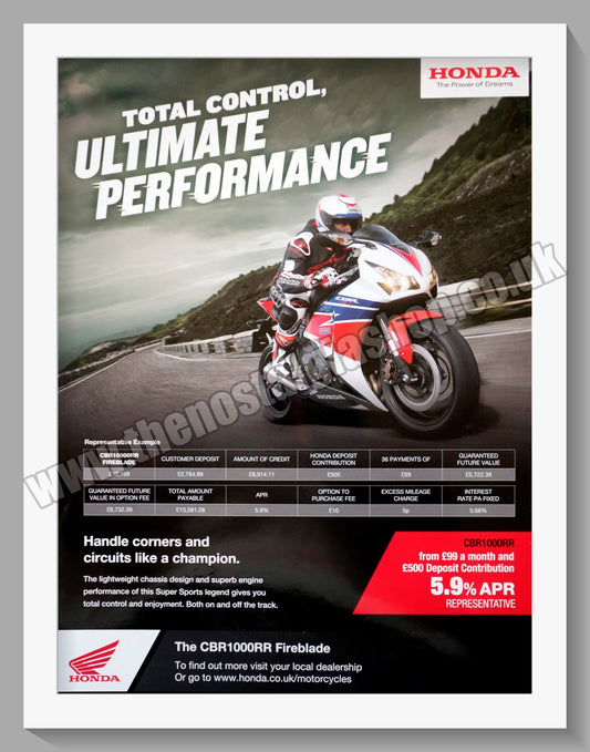 Honda Motorcycle. 2015 Original advert (ref AD58217)