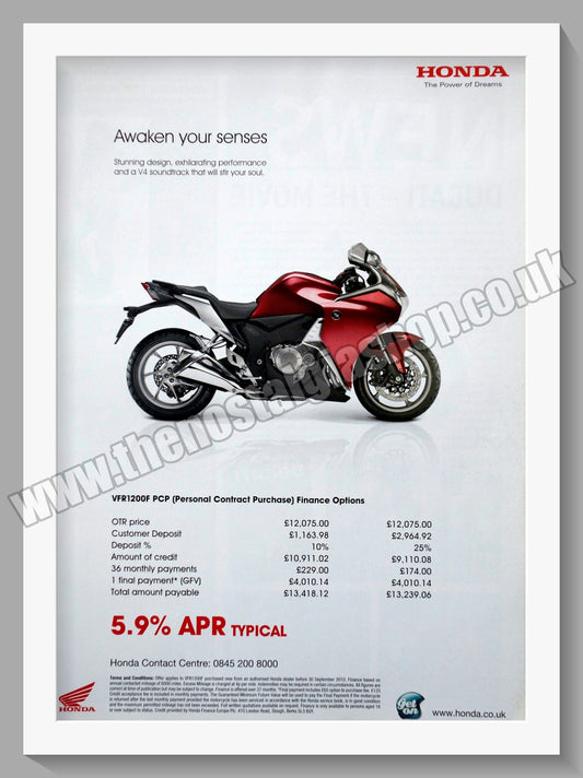 Honda Motorcycle. 2010 Original advert (ref AD58220)