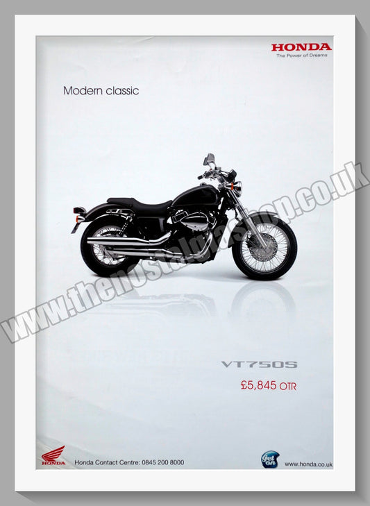 Honda VT7505 Motorcycle. 2010 Original advert (ref AD58221)