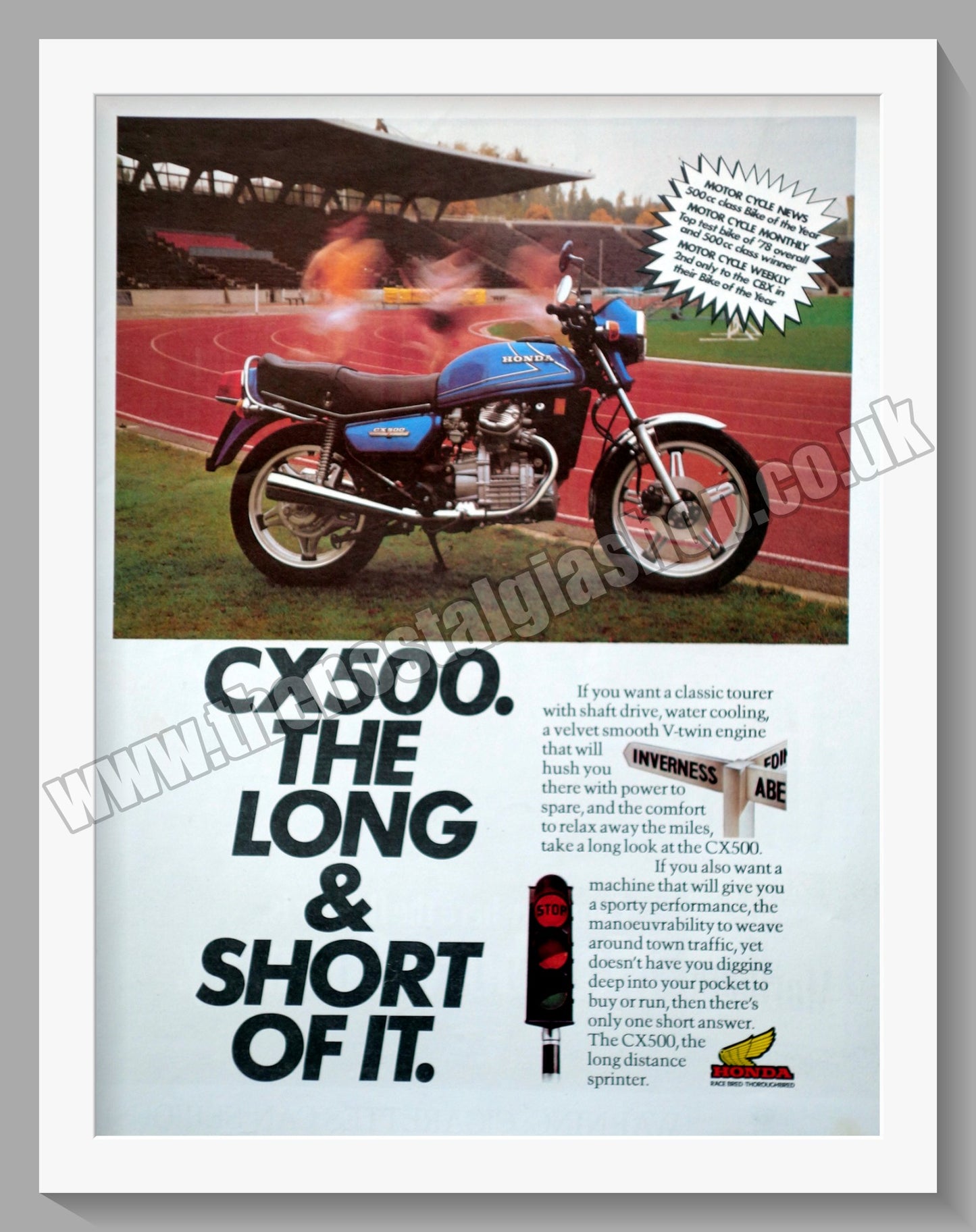 Honda CX500 Motorcycle. 1979 Original advert (ref AD58280)